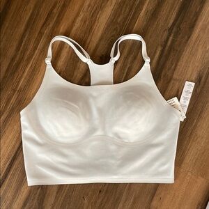 NWT PINK Victoria's Secret White Sports Bra